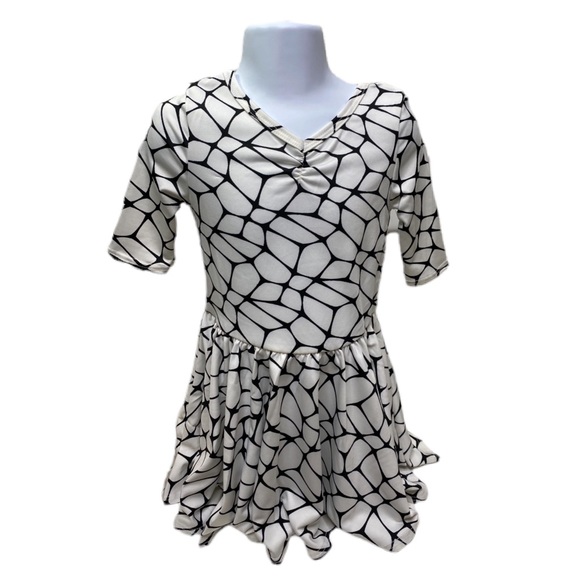 Dot Dot Smile White & Black Deco Ballerina Dress - Picture 7 of 8
